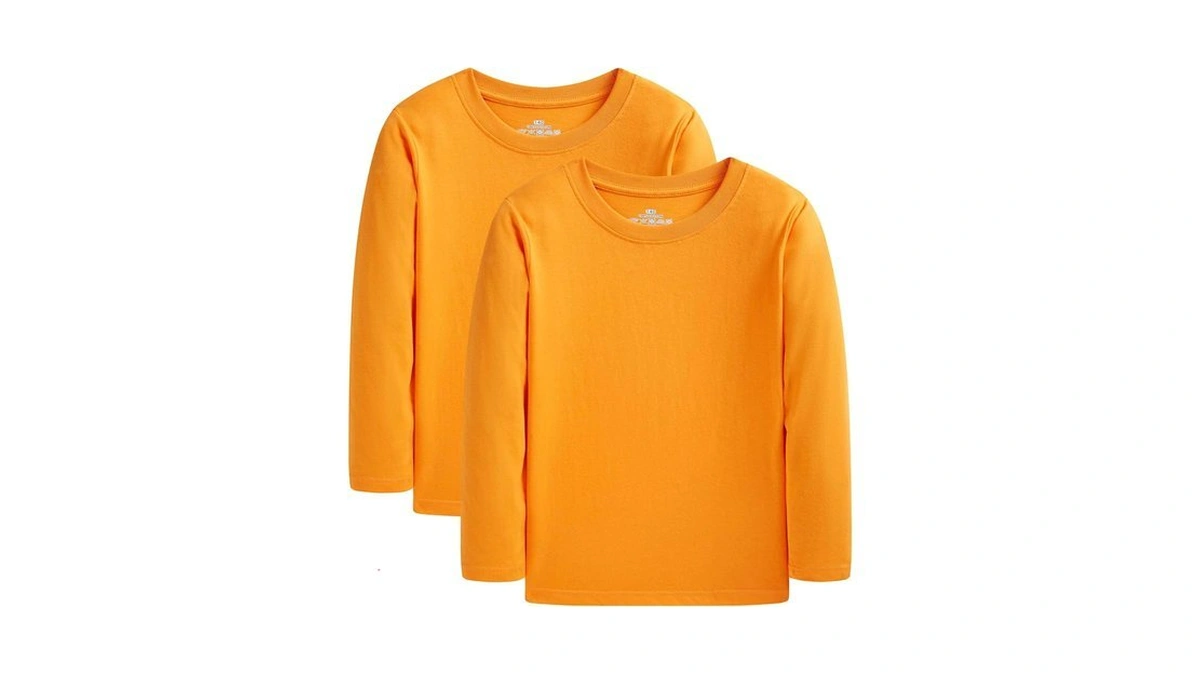 Cadidi Dinos Kids Boys Girls 2 Pack Cotton T-shirts, Long