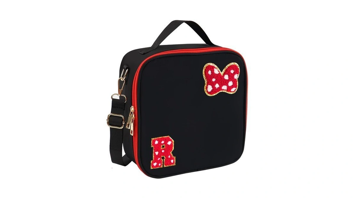 Preppy Initial Bow Mouse Lunch Bag, Kids Lunch Box Gifts