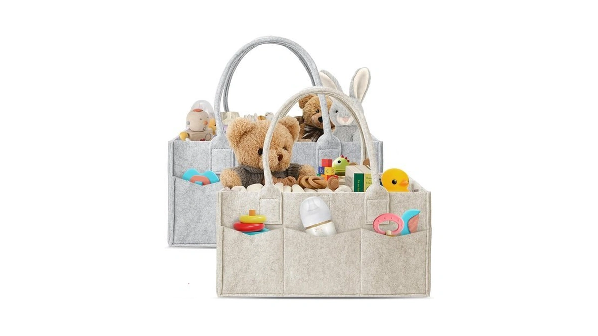 Hiphop Panda 2-pack Diaper Caddy Organizer - Newborn Essentials Baby
