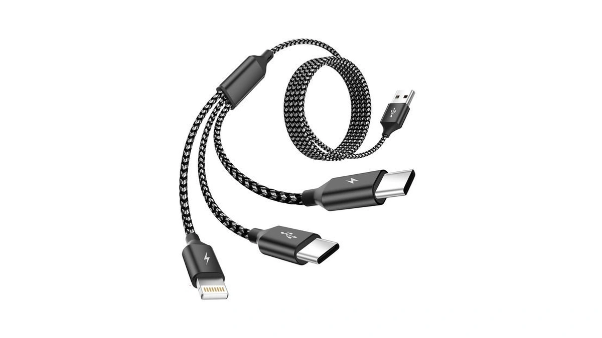 Mpatiby Multi Charging Cable,dual Type-c Multiple Charger Cable,nylon Braided 3