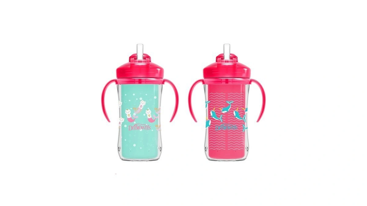 Dr. Brown's Milestones Insulated Sippy Cup With Straw And Handles,