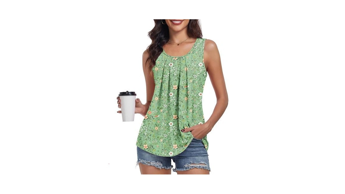 Lionshy Women's Tank Tops Casual Loose Fit Outfits Trendy Shirt