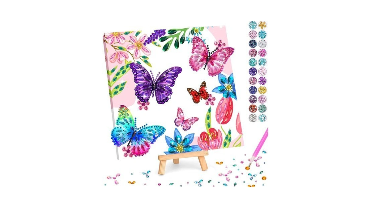 Lcozx 3d Butterfly Diamond Art Kit Girls 8-12 With Shaped