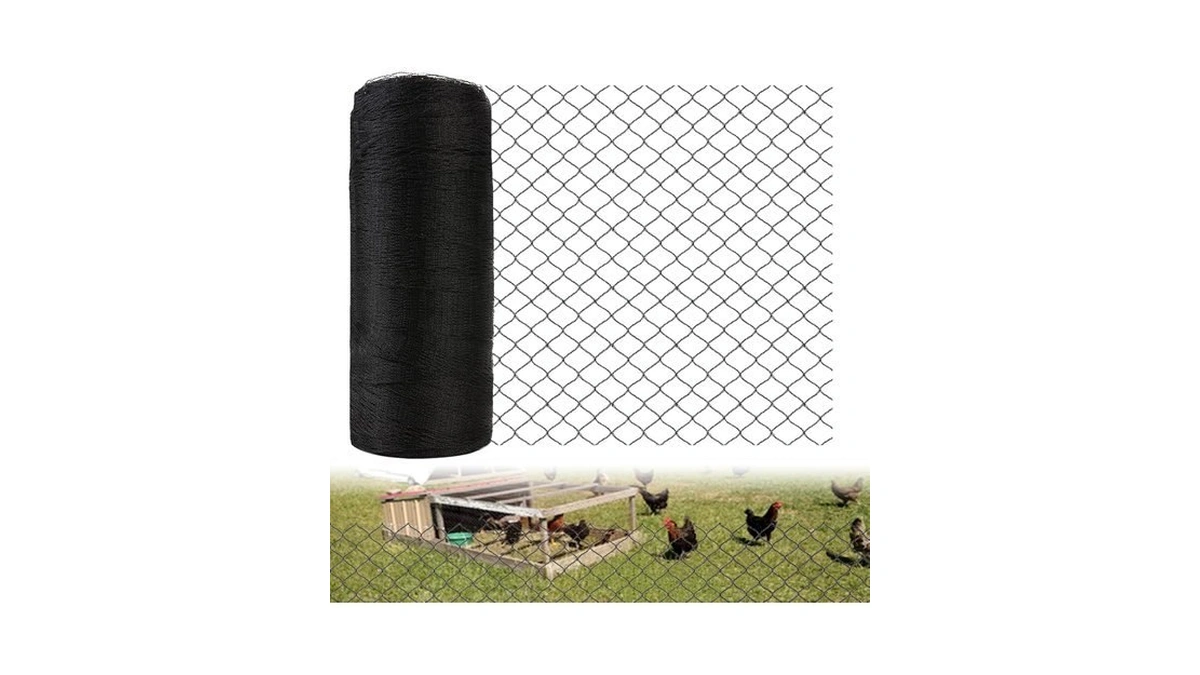 10x10ft Bird Netting For Chicken Coop, 1/2" Mesh Chicken Netting