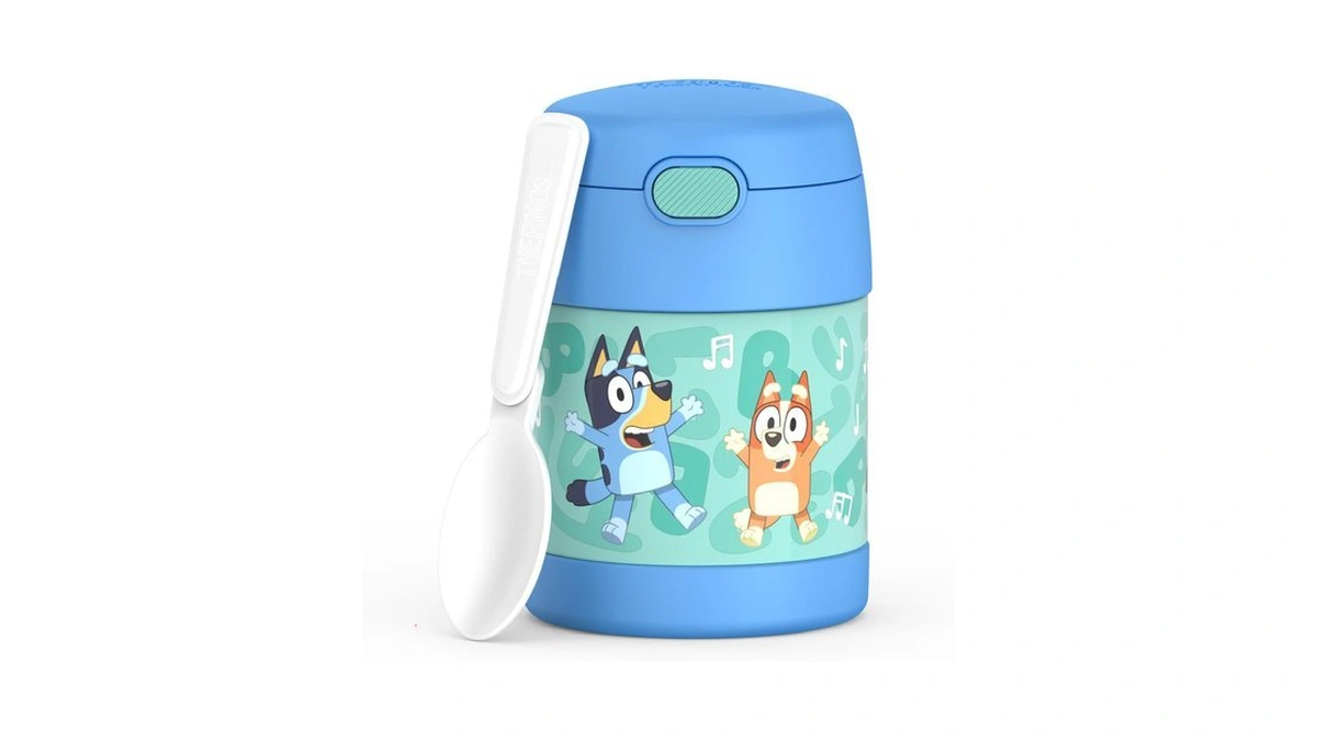 Thermos Funtainer Kids Food Jar With Spoon, 10oz, Bluey