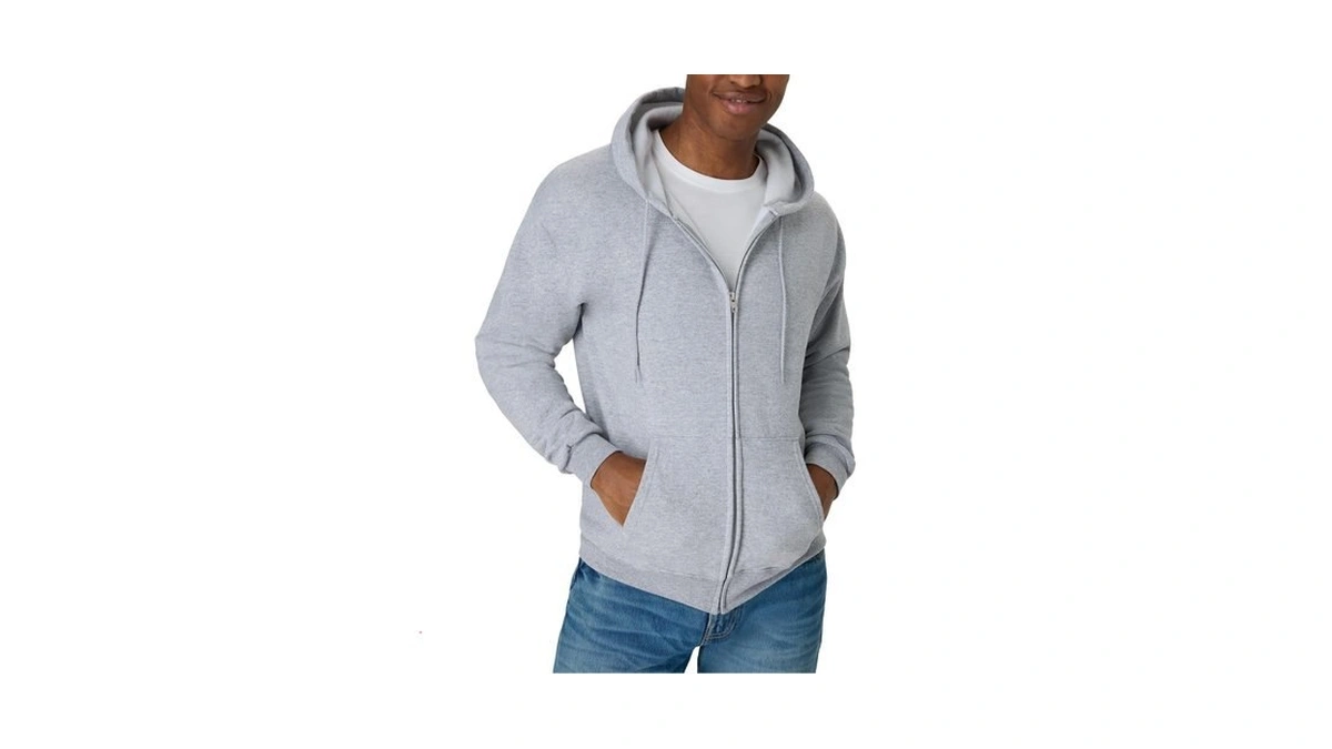 Hanes Mens Hoodie, Ecosmart Fleece Full-zip Zip-up Hooded Sweatshirt For