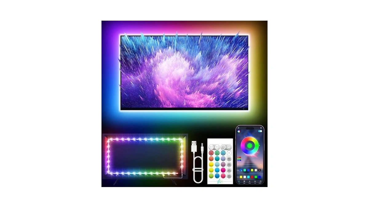 Kantutoe Led Lights For Tv, 16.4ft Led Lights For 45-75