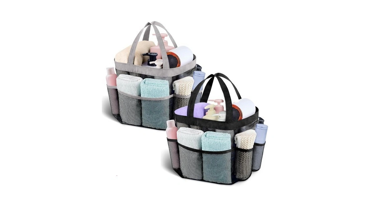 Amazon : Mesh Shower Caddy Portable - 9 Pockets F