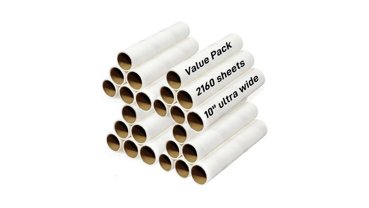 (24pk) 10-inch Large Lint Roller Refills Extra Sticky Mega Pet