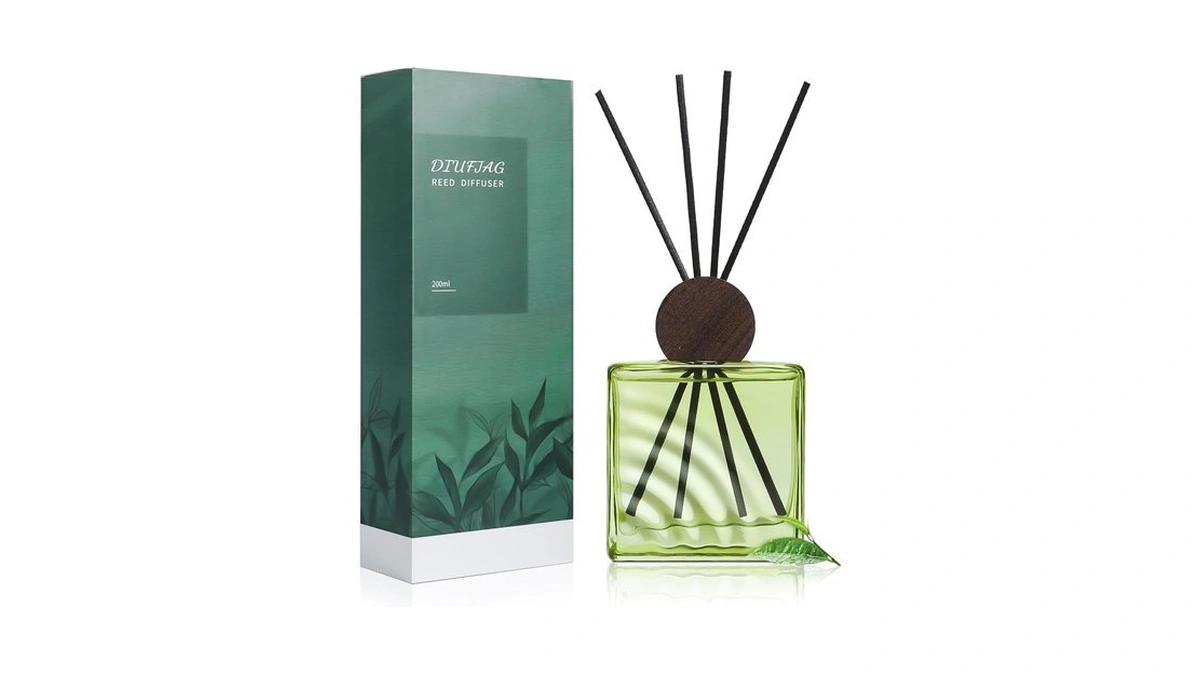 6.76 Oz Darjeeling Tea Scent Diffusers With 8 Fiber Sticks,200ml