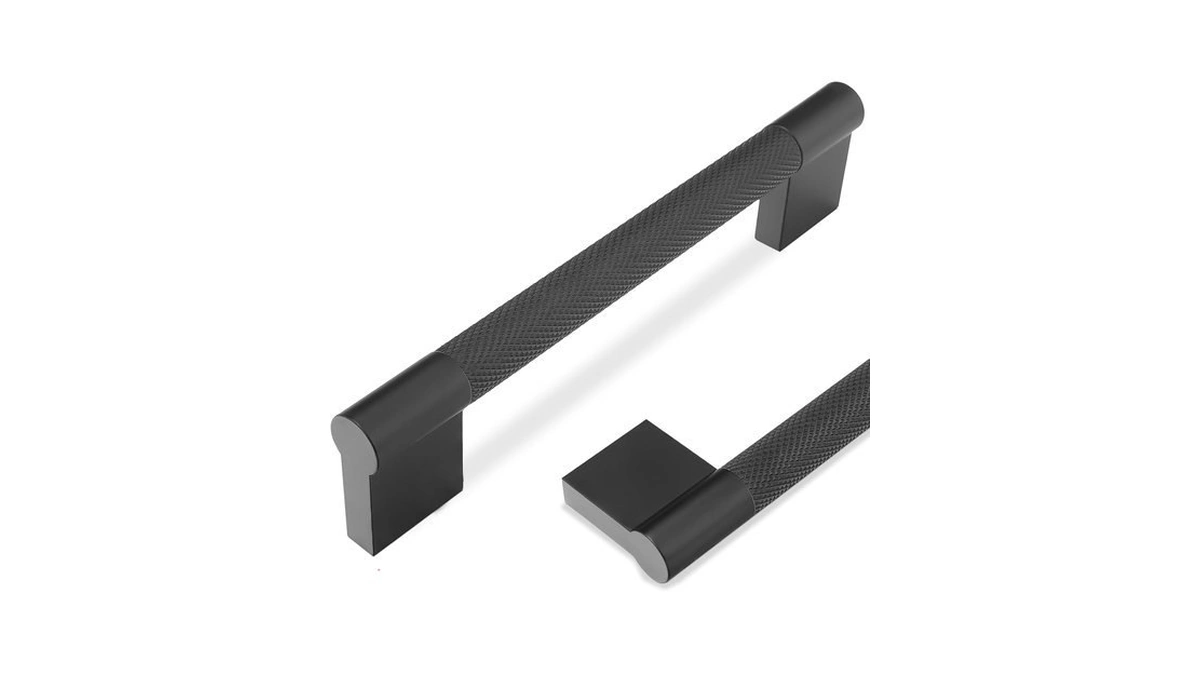 Povefonk 10 Pack 5 Inch(128mm) Matte Black Kitchen Cabinet Handles