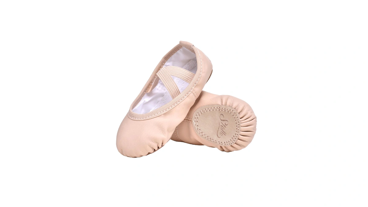 Stelle Ballet Shoes For Girls Toddler Soft Leather Split Sole(bp,