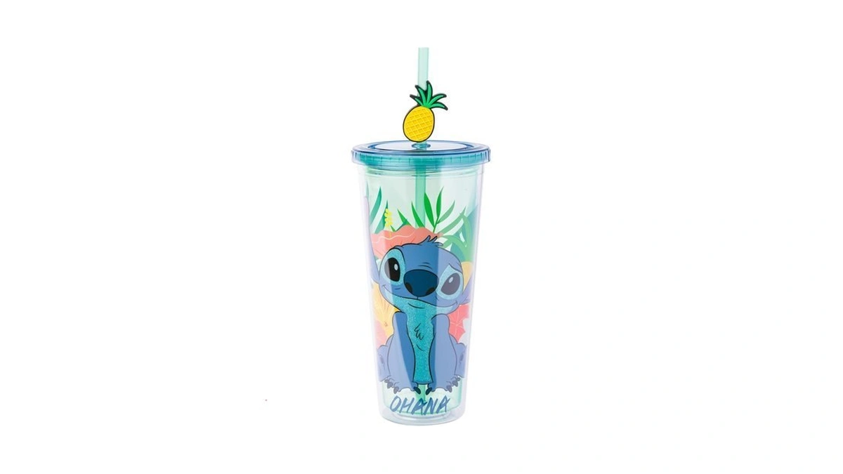 Silver Buffalo Disney Lilo And Stitch Tropical, Plastic Cold Cup,