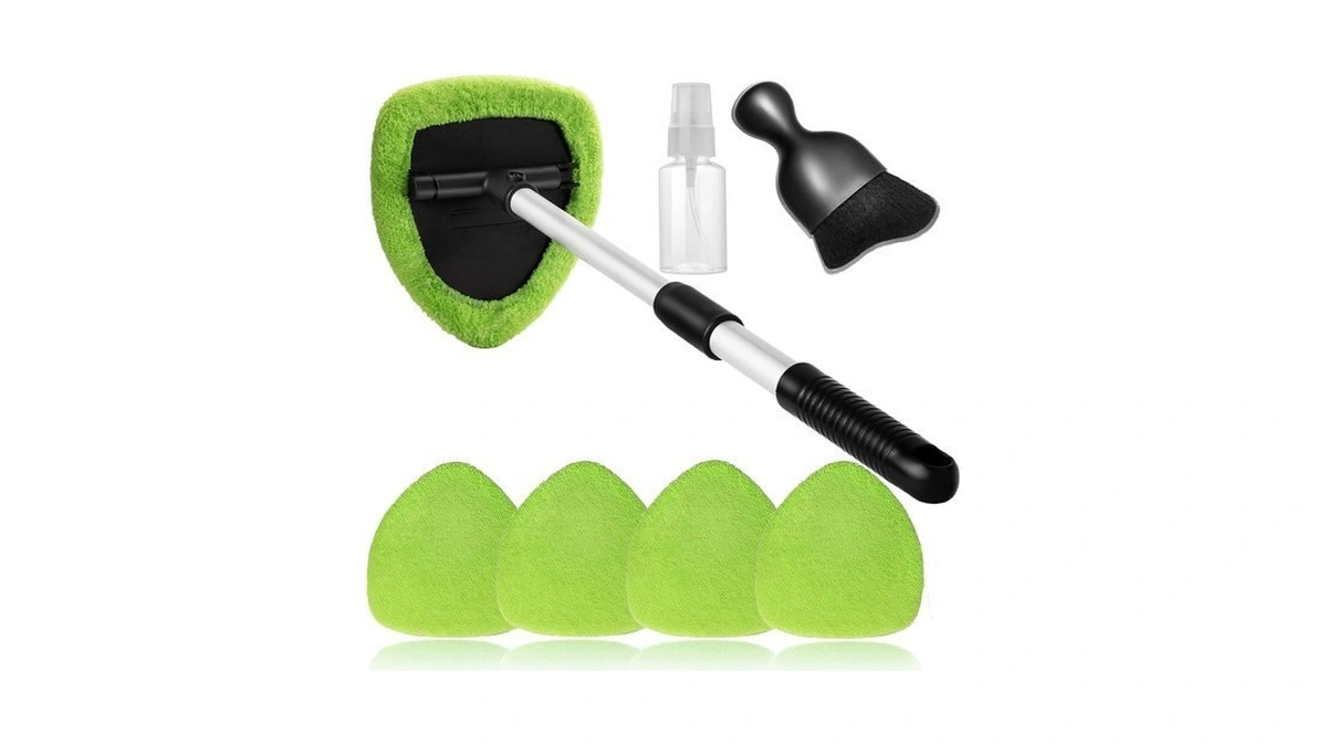 Qydipclin 7pcs Windshield Cleaner Tool Car Window Cleaning Wash Kit