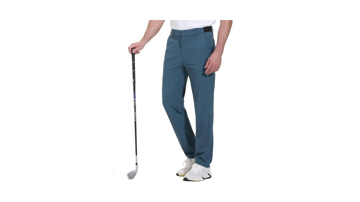 Rdruko Golf Pants Men Stretch Relaxed Fit Business Casual Pants