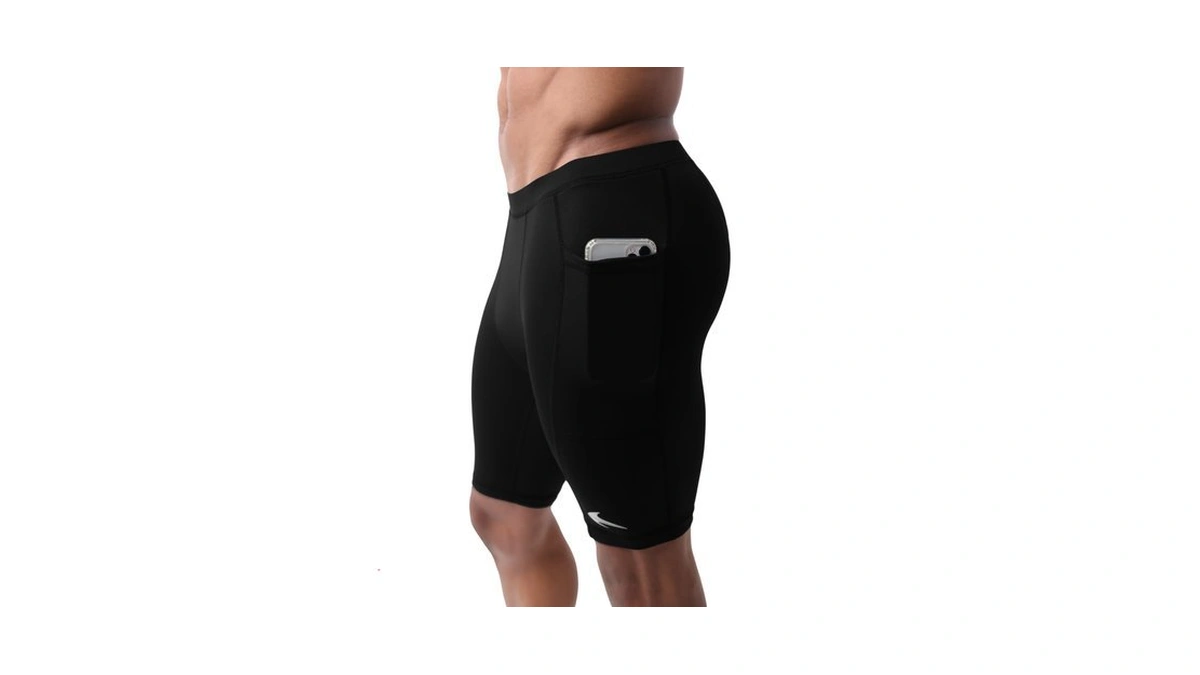 Compressionz Men Compression Running, Workout Baselayer Spandex Shorts