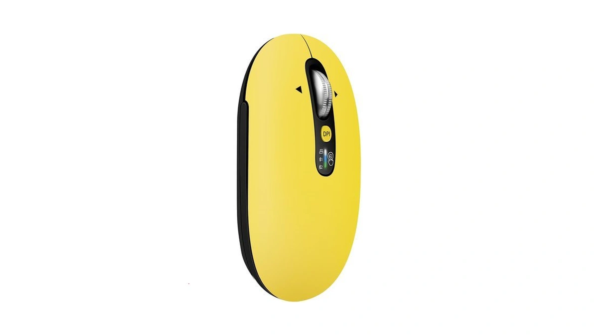Wireless Bluetooth Mouse,usb+bt×2,slim Pebble Multi Device Small Travel Mice,metal 4