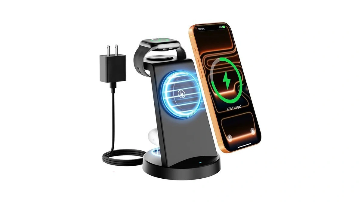 25w Magnetic Fast 3 In 1 Charging Station Wireless Charger