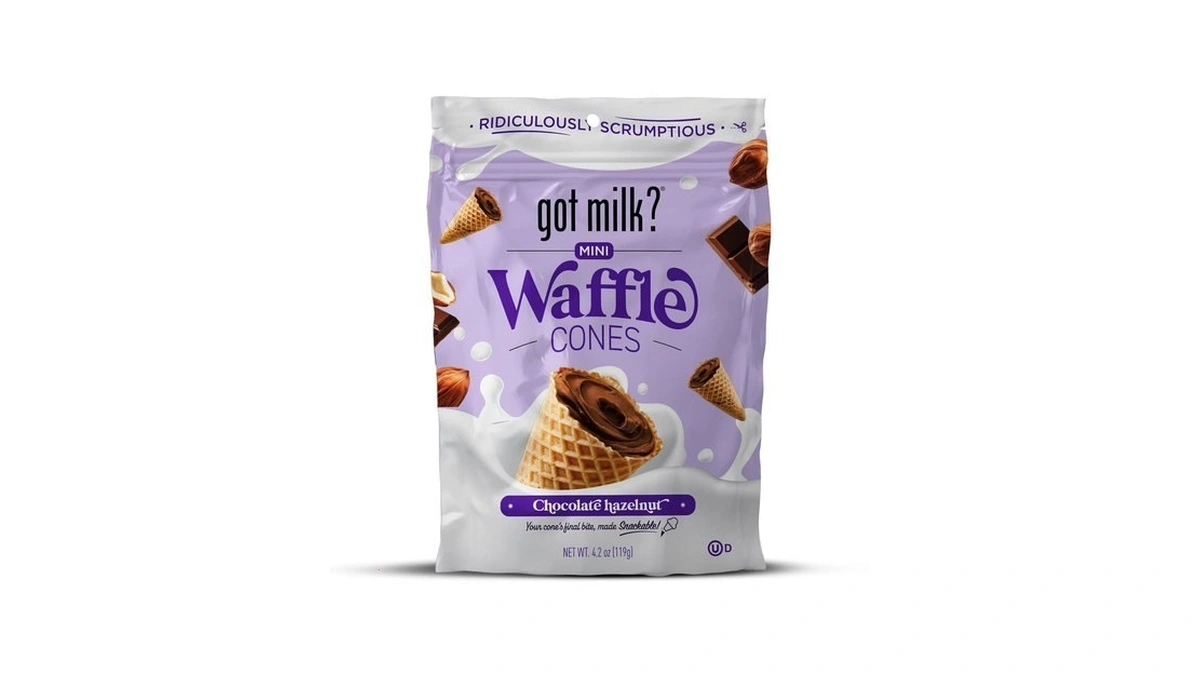 Got Milk? Mini Waffle Cones, Chocolate Hazelnut, 4.24 Oz. /
