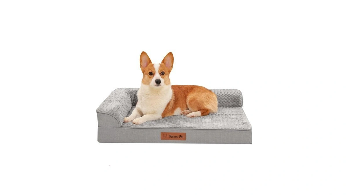 Rainmr Memory Foam Orthopedic Dog Bed, Washable Dog Couch With