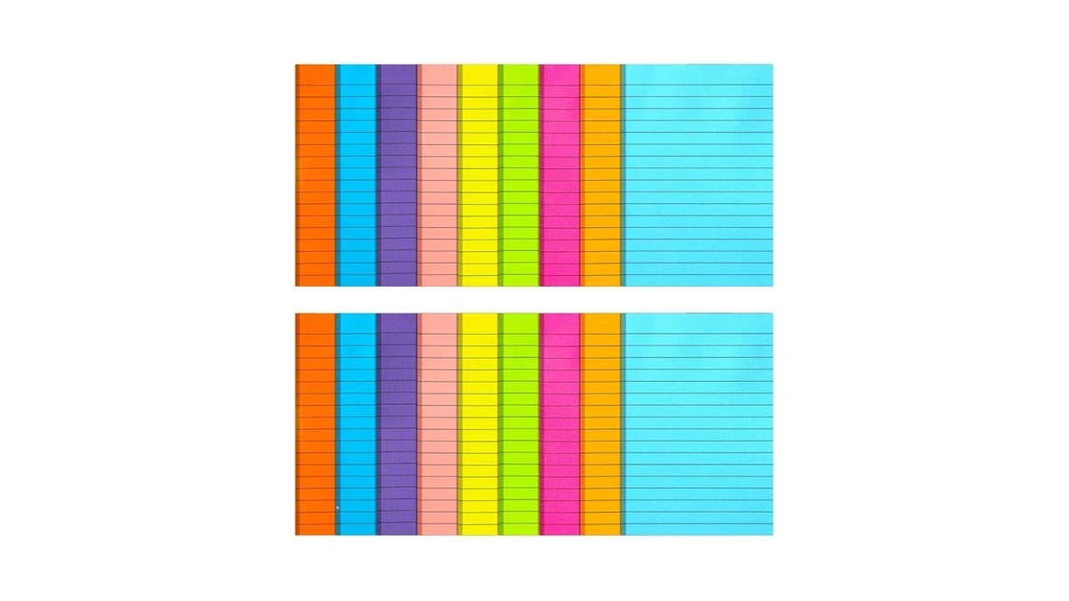 18 Pack Lined Sticky Notes 4x6 In Self-stick Note Pads