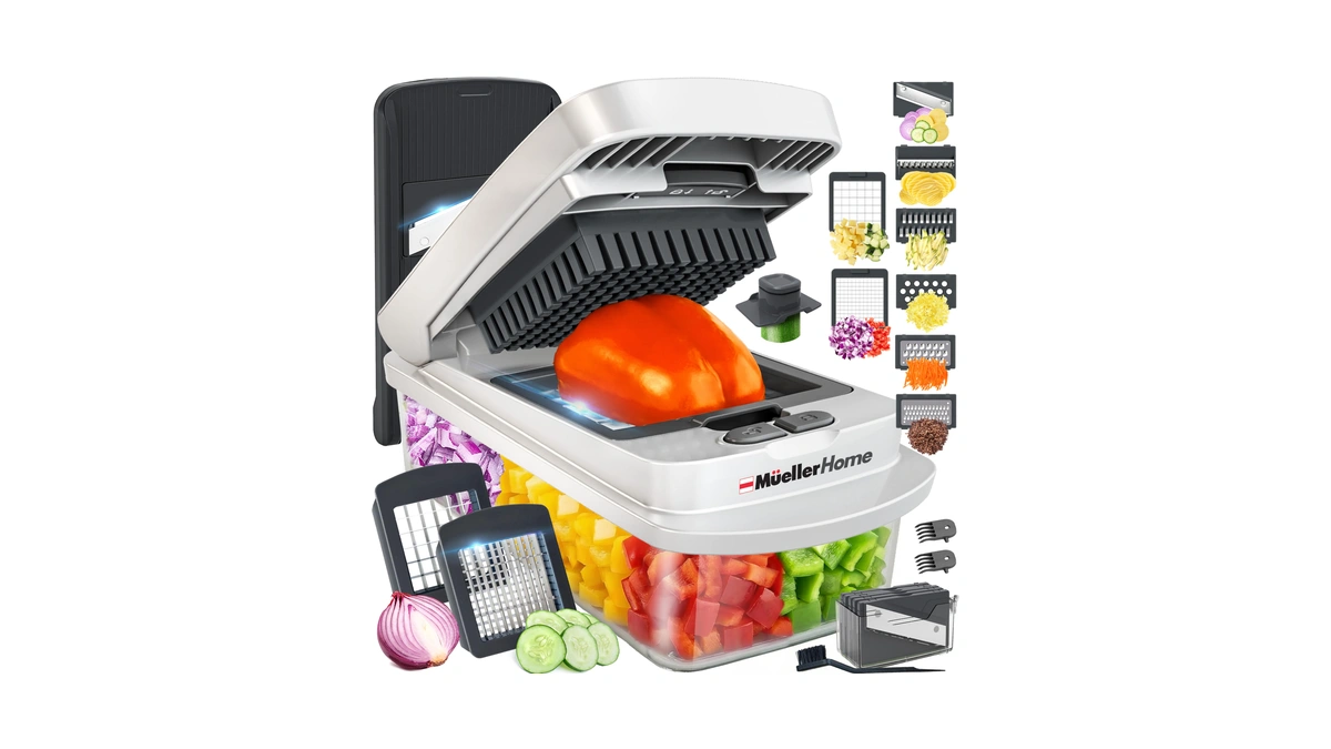 Mueller The Real Original Pro Vegetable Chopper & Mandoline Slicer,