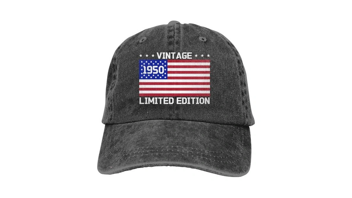 76th Birthday Decorations For Man Woman, Limited Edition 1950 Hat