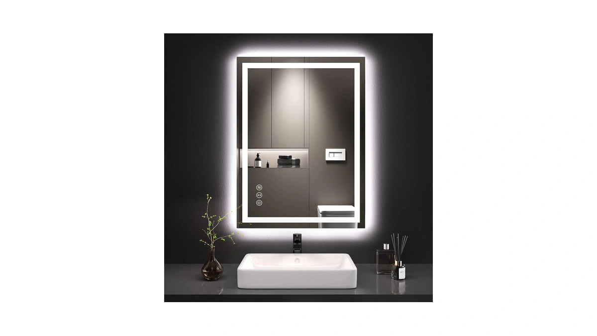 Loaao 24"x32" Led Bathroom Mirror With Lights