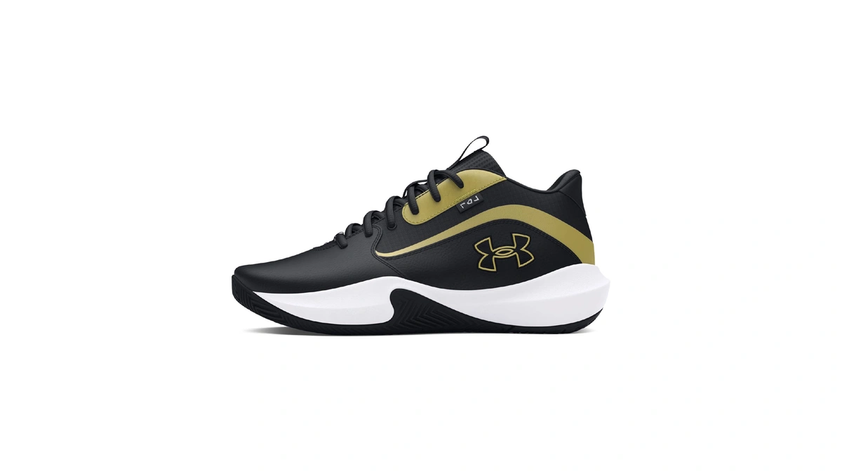 Under Armour Unisex Lockdown 7, (001) Black/black/metallic Gold, 13, Us