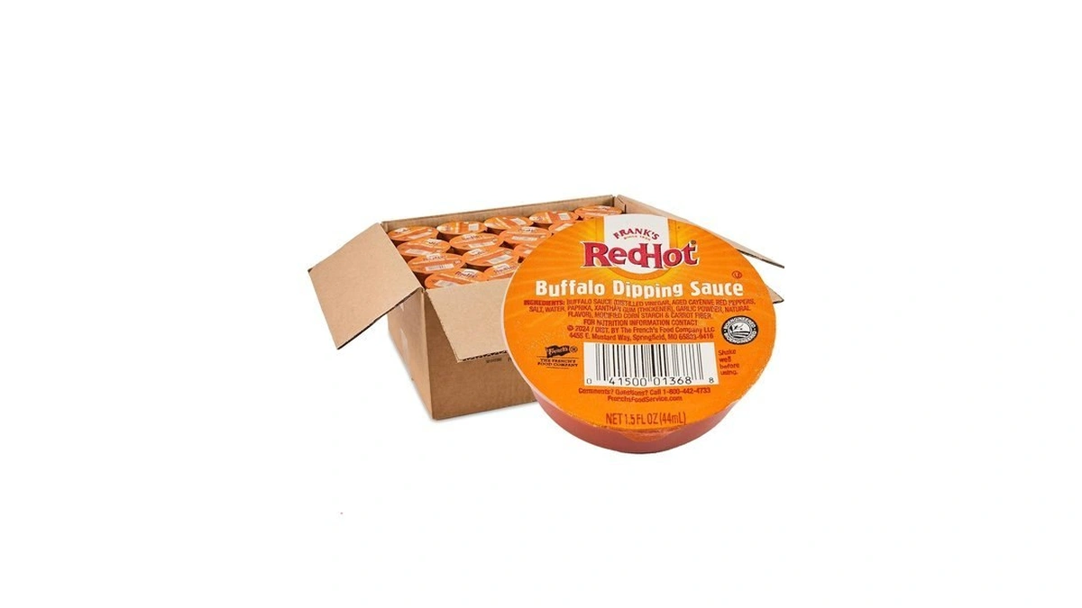 Frankโs Redhot Buffalo Dipping Sauce, Single-serve Dip Cups, Signature Buffalo