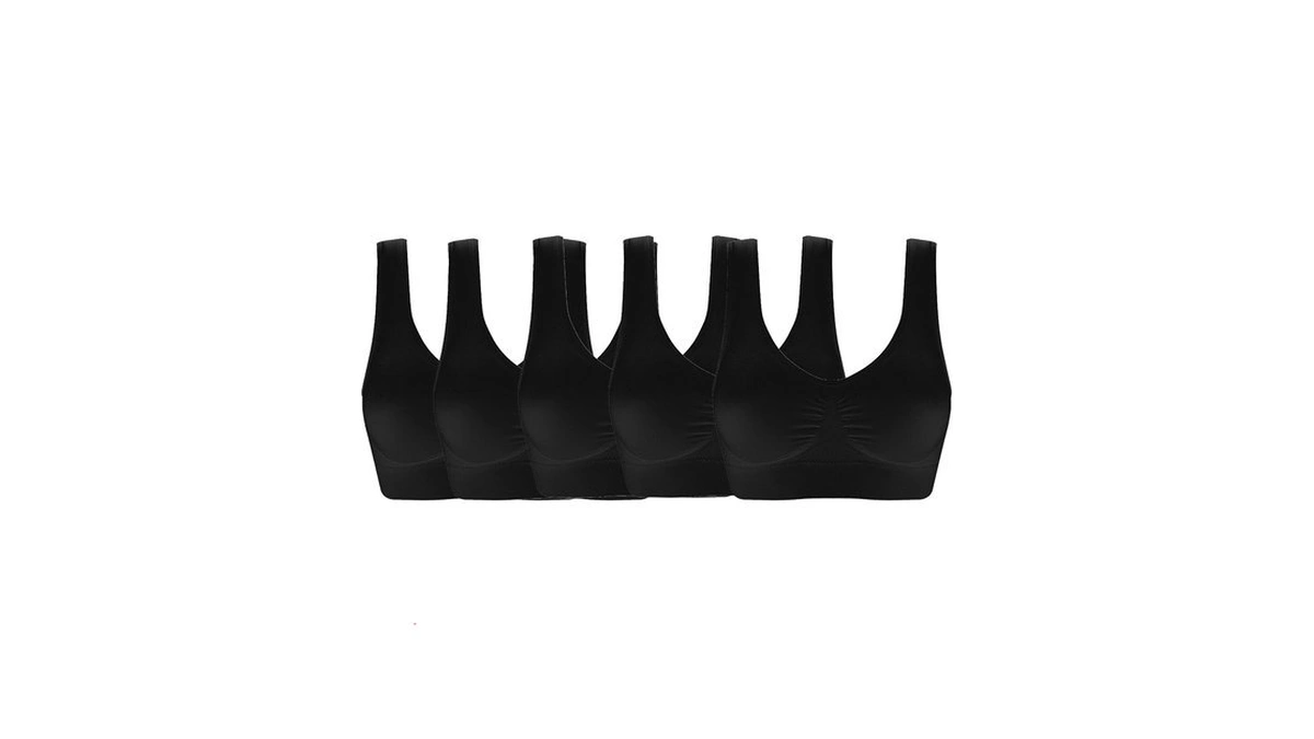 Ohlyah Women's Seamless Wire-free Bra With Removable Pads (xxl:36dd 38d