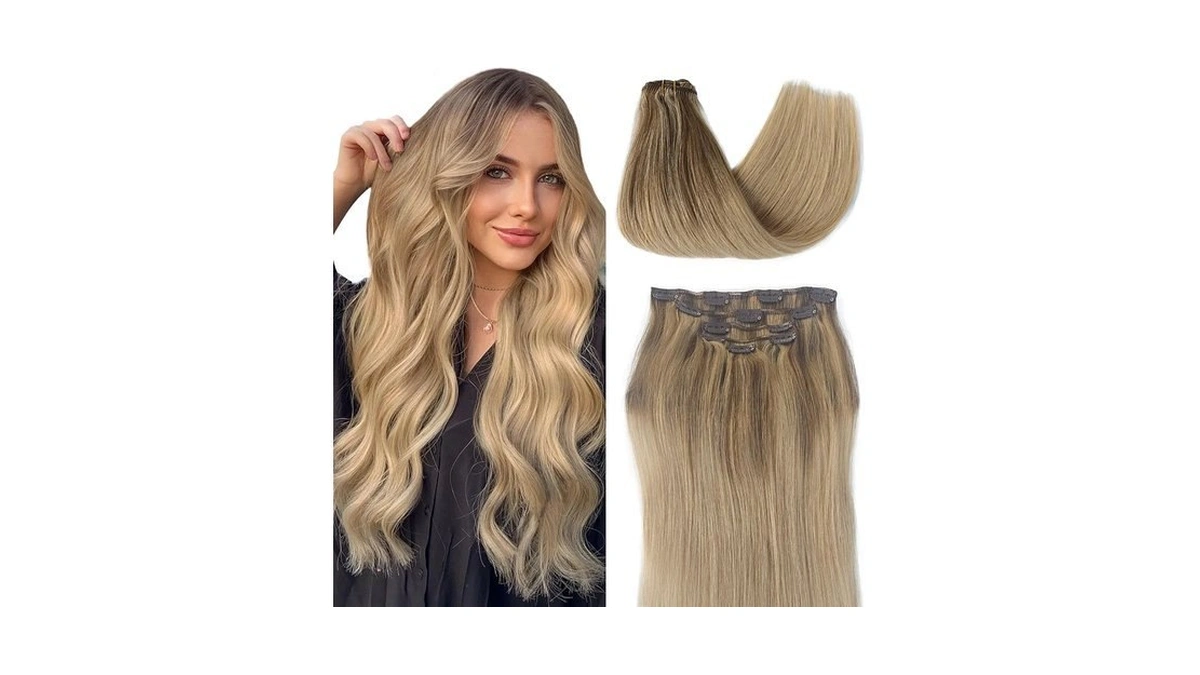 Clip In Hair Extensions Human Hair, 12 Inch Hair Extensions