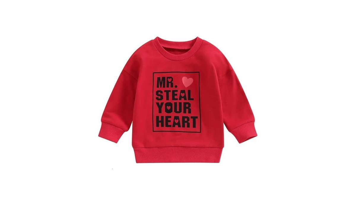 Kayotuas Toddler Valentines Day Shirt For Boys Girls Cute Letter
