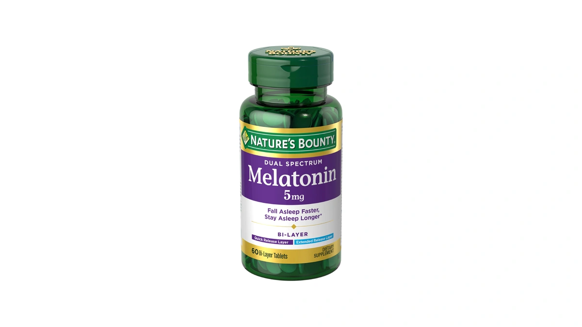 Nature's Bounty Melatonin 5mg Dual Spectrum, 60 Bi-layer Tablets