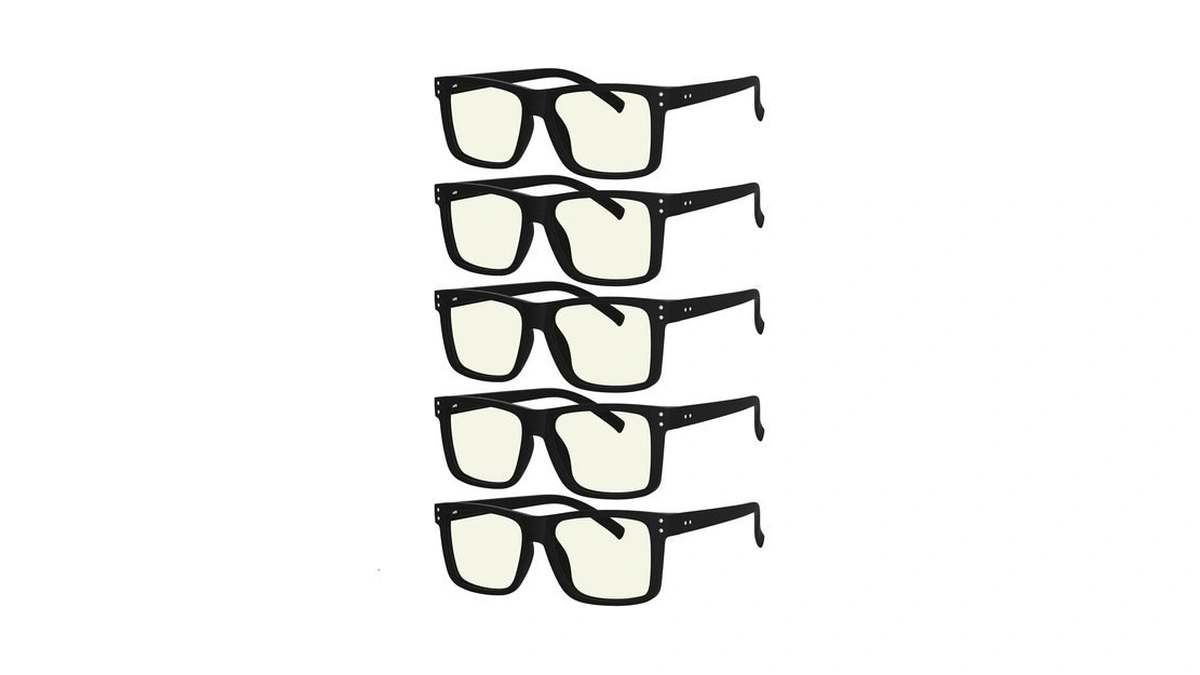 Eyekepper 5-pack Oversized Reading Glasses Blue Light Blocking Large Readers