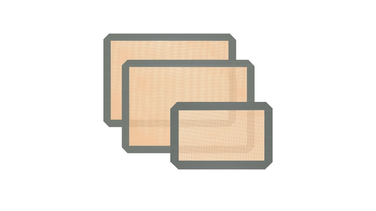 Koolstuffs Silicone Baking Mat, Nonstick And Reusable, 3 Pack