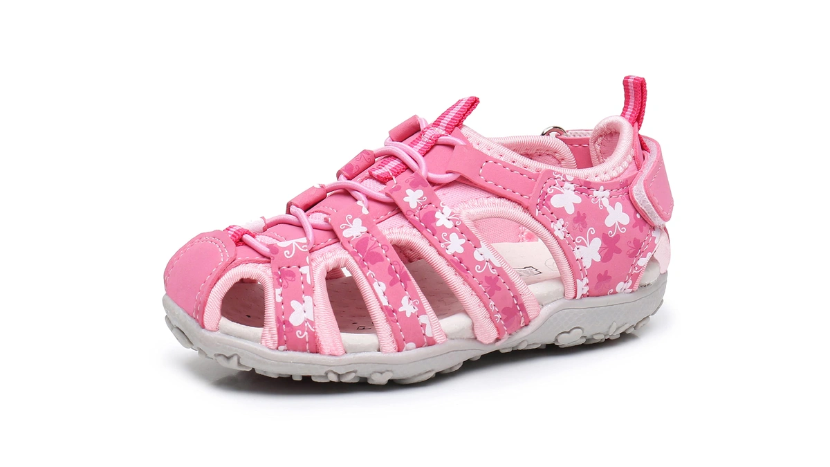 Apakowa Kids Toddler Girls Sandals Closed Toe Water Sandals Little