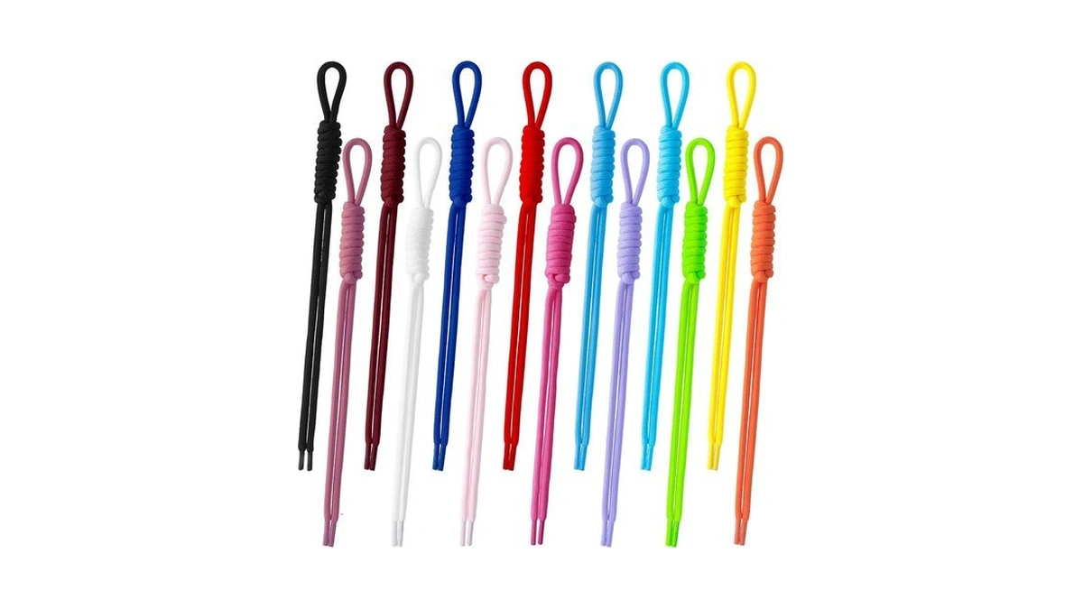 Guleon Cteakop 14pcs Paracord Keychain Bag Charm, Colorful Paracord Keychain,