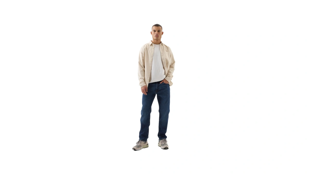 Gap Men's Straight Fit Denim Jeans, Dark Wash 2, 29w
