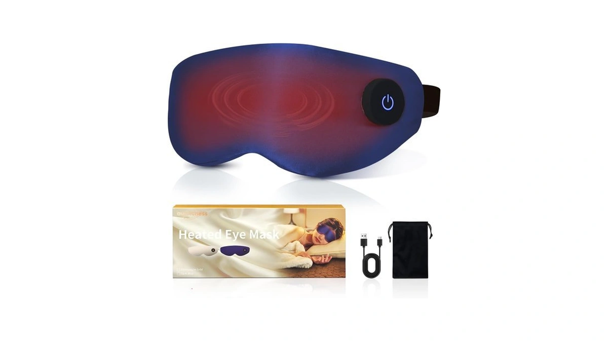 Heated Eye Mask For Dry Eyes, Cordless Sleep Mask With