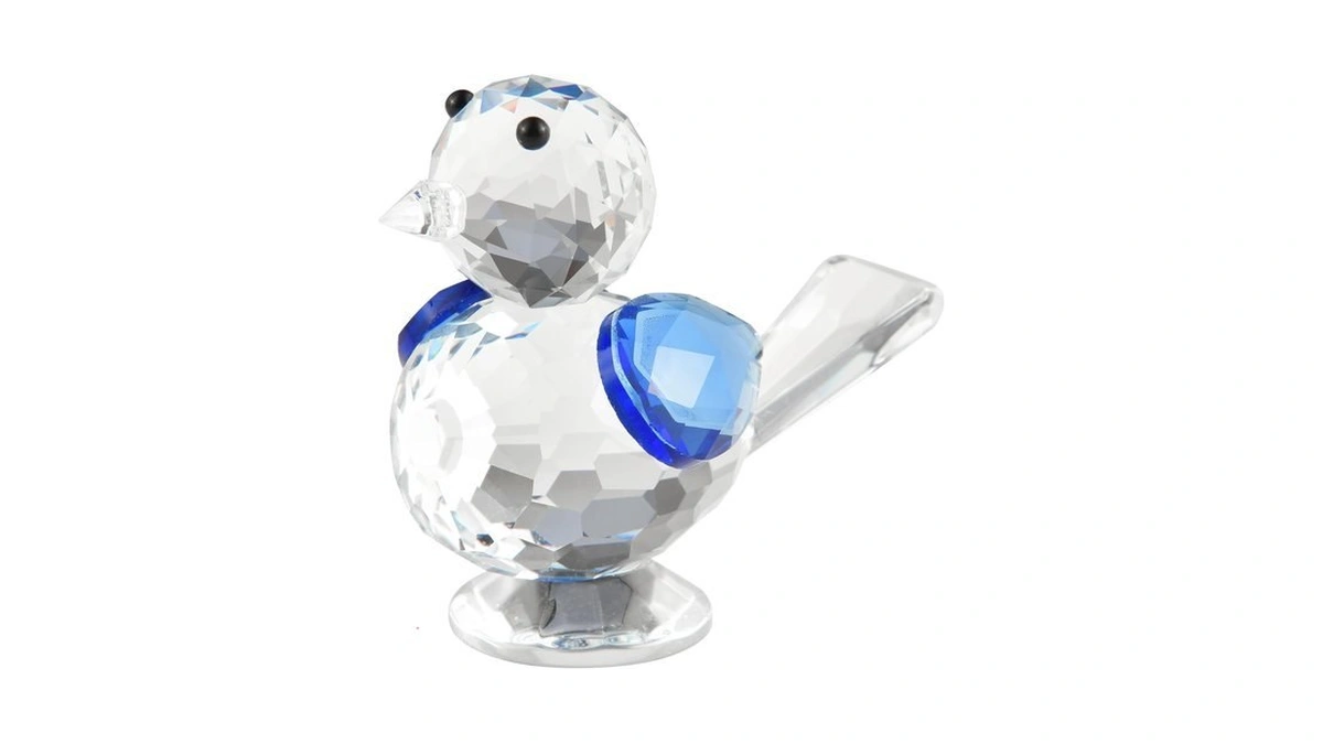 Htxycth Crystal Bird Figurines, Small Crystal Animal Statue (blue)
