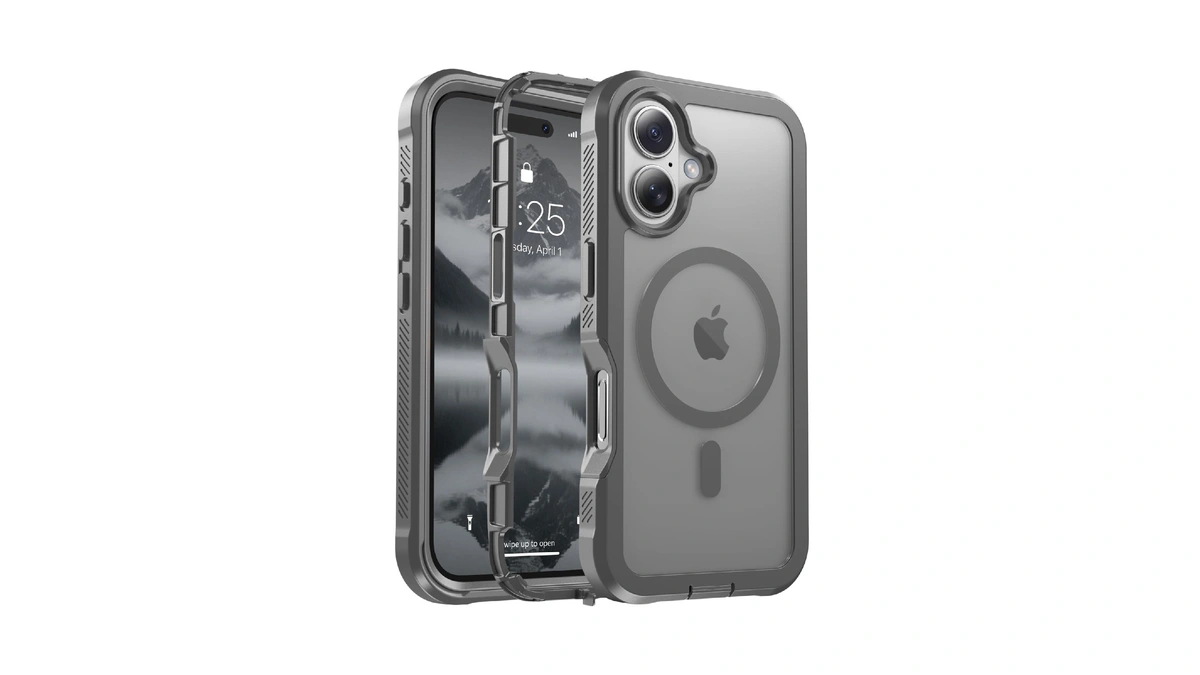 Jaroco Magnetic For Iphone 17 Case Heavy Duty Protection Gray