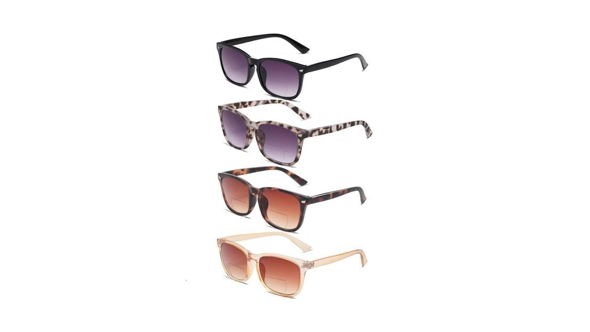 Babrvma 4 Pack Reading Sunglasses For Women, Bifocal Sun Readers