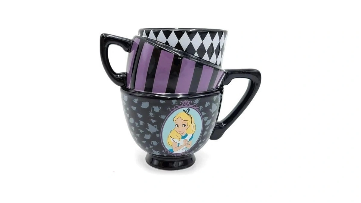 Silver Buffalo Disney Alice In Wonderland Cups, 3d Sculpted Mug,