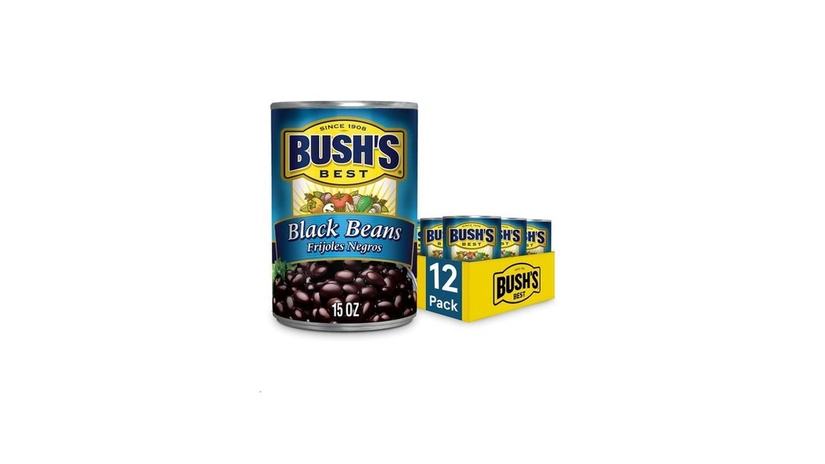 Bush's Best 15 Oz Canned Black Beans, Source Of Plant
