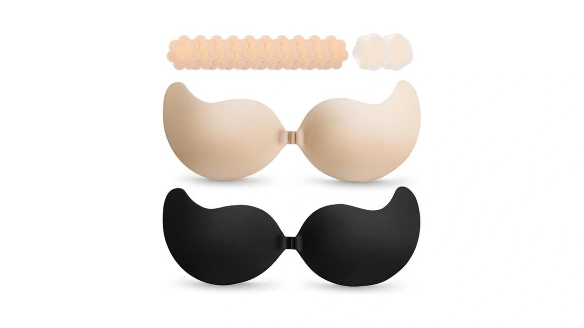 Cmojsk Strapless Sticky Push-up Bra For Women,adhesive Invisible Backless Nipple