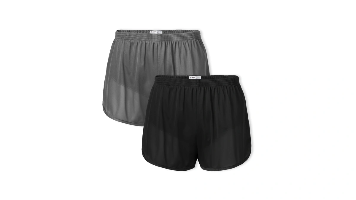 Soffe Men's Authentic Ranger Panty, Black/gunmetal (2 Pack), Small