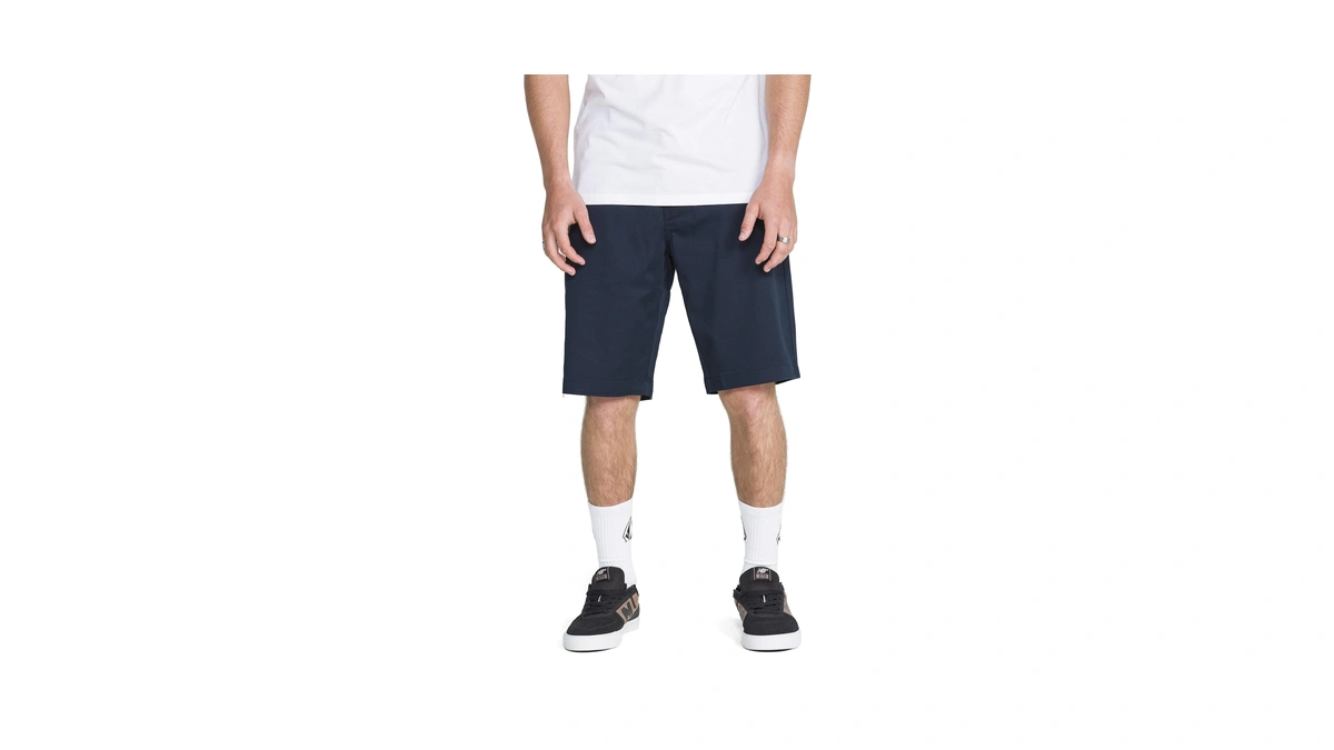 Volcom Men's Vmonty Stretch Chino Short, Dark Navy, 28