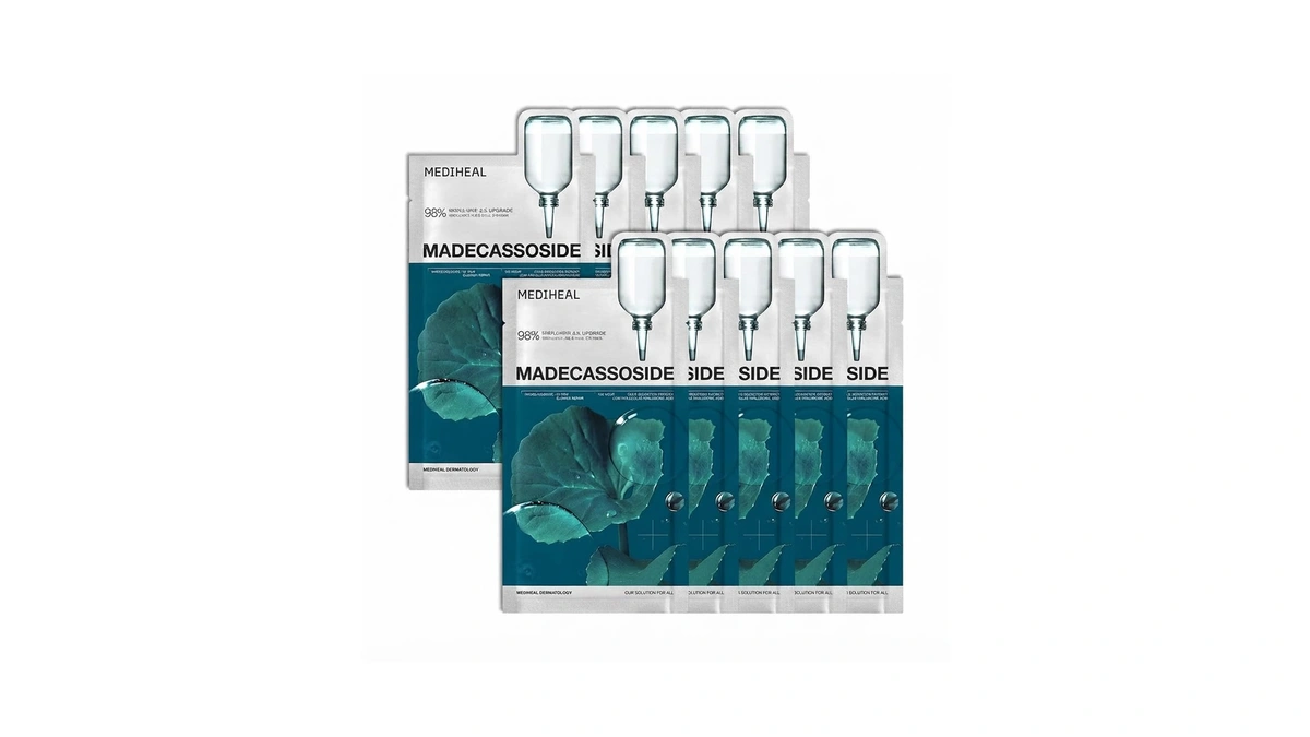 Mediheal Madecassoside Essential Face Sheet Mask, Blemish Repair (10ea)