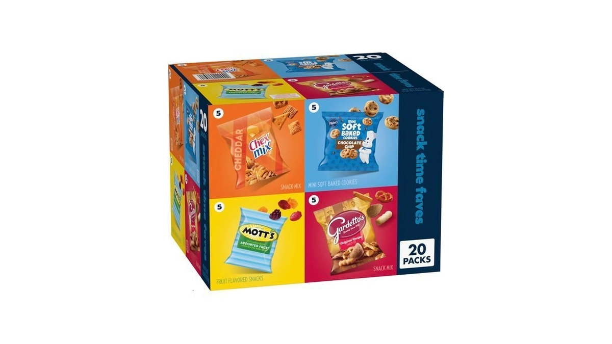 Chex Mix, Mott's, Gardetto's, Pillsbury Cookies Variety Pack, 20 Ct